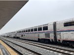 Superliner Coaches and Sightseeer Lounge on Amtrak Coast Starlight Train # 14 